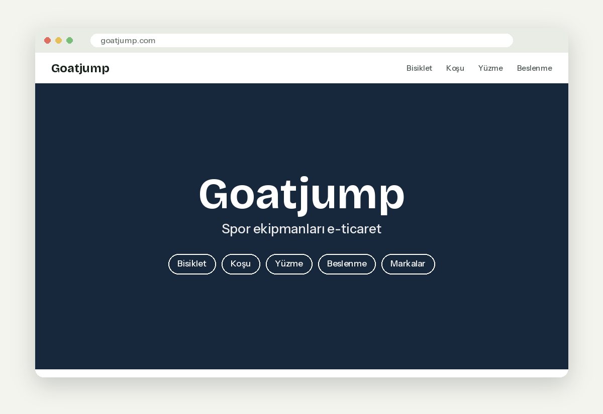 Goatjump Shopify web sitesi