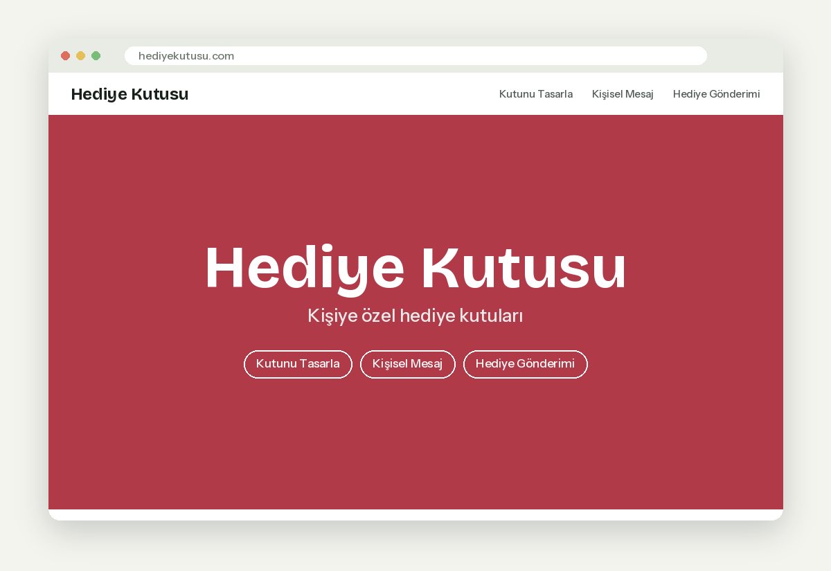 Hediye Kutusu Shopify web sitesi