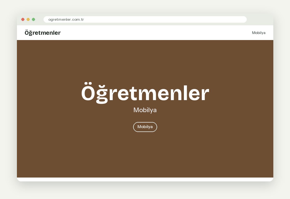 Öğretmenler Shopify web sitesi